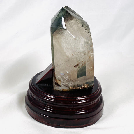 Garden Quartz polished twin crystal on stand - Nature's Magick