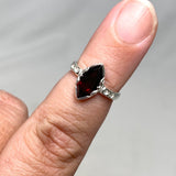 Garnet Faceted Marquise Ring in a Decorative Setting R3726 - Nature's Magick