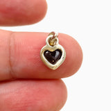 Garnet Heart Cabochon Pendant PPGJ870