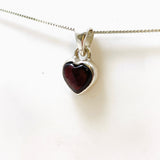 Garnet Heart Cabochon Pendant PPGJ870