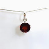 Garnet Round Faceted Pendant PPGJ942