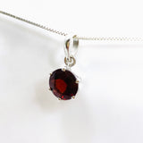 Garnet Round Faceted Pendant PPGJ942