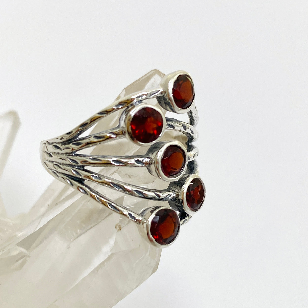 Garnet Multi-stone Faceted Gemstone Ring R3875