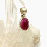 Garnet Oval Checkerboard Faceted Pendant PPGJ868