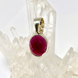 Garnet Oval Faceted Pendant PPGJ1161