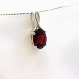 Garnet Oval Faceted Pendant PPGJ940