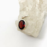 Garnet Oval Faceted Pendant PPGJ941