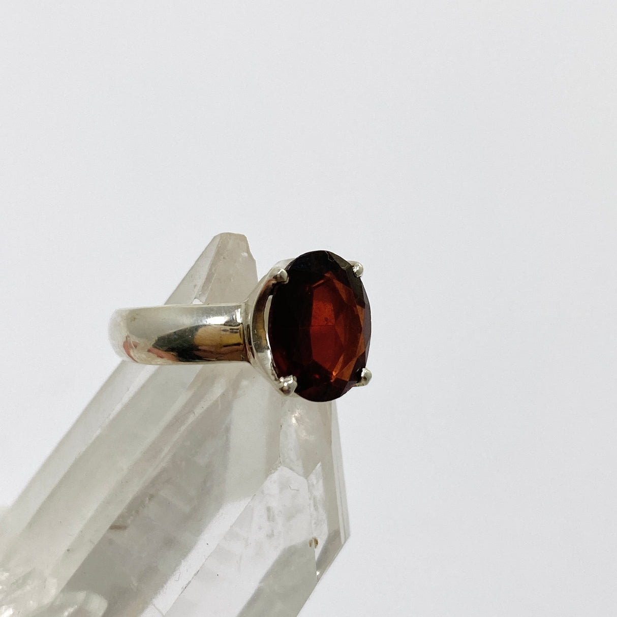Garnet Oval Faceted Ring PRGJ634