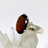 Garnet Oval Faceted Ring Size 10 PRGJ958