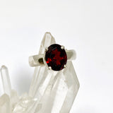 Garnet Oval Faceted Ring Size 7 PRGJ964
