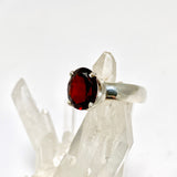 Garnet Oval Faceted Ring Size 7 PRGJ964