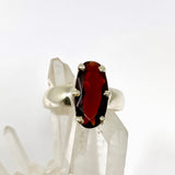 Garnet Oval Faceted Ring Size 8 PRGJ962