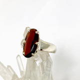 Garnet Oval Faceted Ring Size 8 PRGJ962