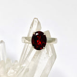 Garnet Oval Faceted Ring Size 9 PRGJ960
