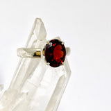 Garnet Oval Faceted Ring Size 9 PRGJ960