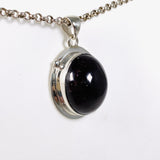 Garnet Oval Pendant with Silver Detailing KPGJ4133 - Nature's Magick