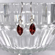 Garnet petite marquise faceted earrings R2363-GTM - Nature's Magick