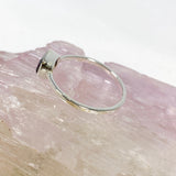 Garnet Rectangular Faceted Fine Band Ring R3793-GA - Nature's Magick