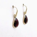 Garnet Teardrop Faceted Earrings PEGJ203