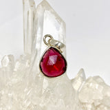 Rhodolite Garnet Teardrop Faceted Pendant PPGJ1157