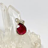 Rhodolite Garnet Teardrop Faceted Pendant PPGJ1157