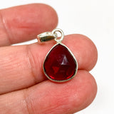 Rhodolite Garnet Teardrop Faceted Pendant PPGJ1157