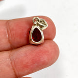 Garnet Teardrop Faceted Pendant PPGJ1158