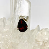 Garnet Teardrop Faceted Pendant PPGJ1159