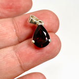 Garnet Teardrop Faceted Pendant PPGJ1159
