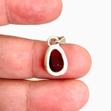 Garnet Teardrop Faceted Pendant PPGJ865