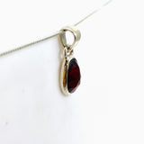 Garnet Teardrop Faceted Pendant PPGJ865