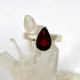Garnet Teardrop Faceted Ring Size 10 PRGJ957