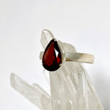 Garnet Teardrop Faceted Ring Size 10 PRGJ957