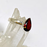 Garnet Teardrop Faceted Ring Size 10 PRGJ957