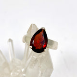 Garnet Teardrop Faceted Ring Size 6.5 PRGJ965