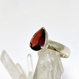 Garnet Teardrop Faceted Ring Size 7.5 PRGJ963