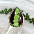 Gaspeite teardrop ring s.9 KRGJ1098 - Nature's Magick