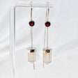 Gemstone and Silver Thread Earrings - Nature's Magick