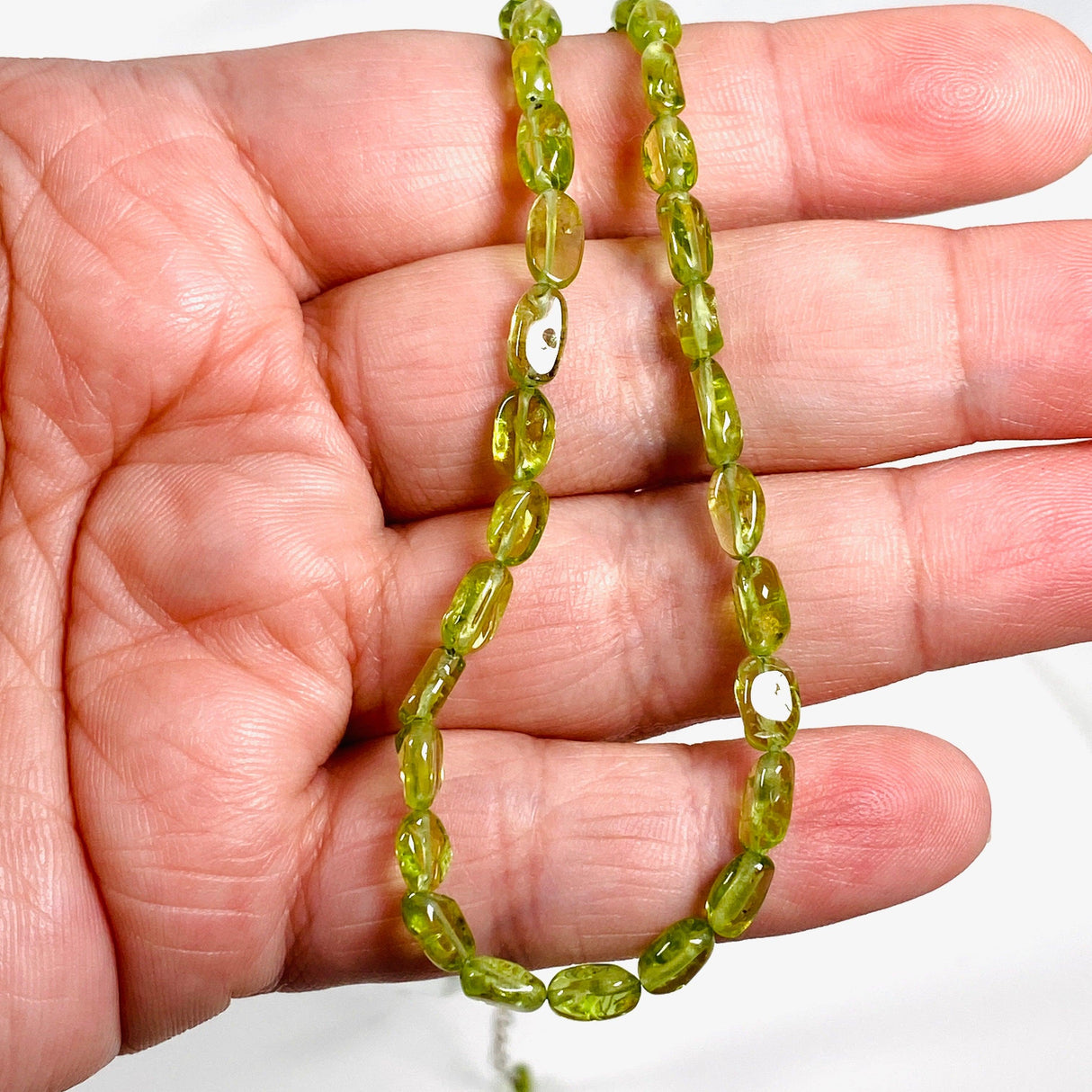 Gemstone Bead Necklace - Peridot - Nature's Magick