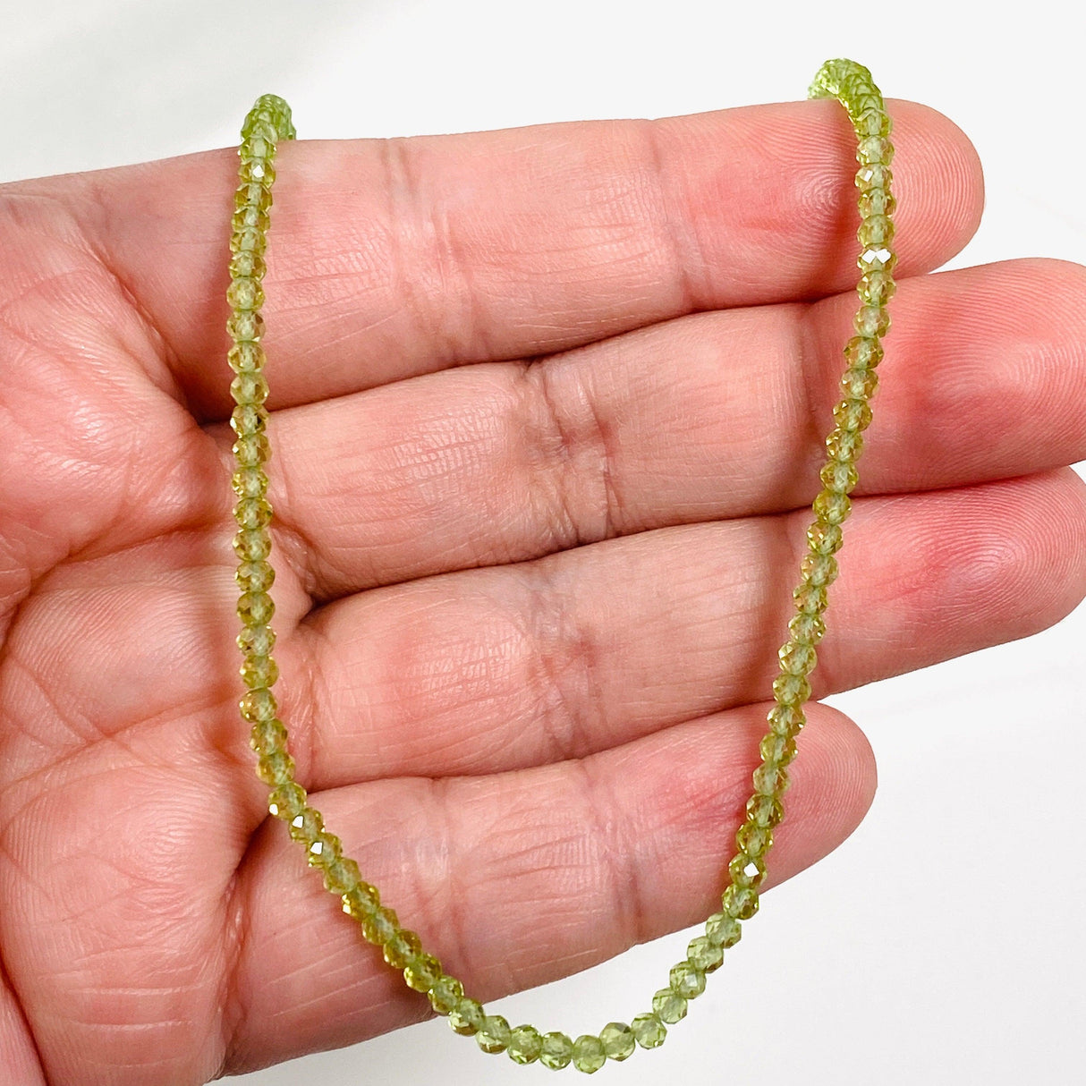 Gemstone Bead Necklace - Peridot - Nature's Magick