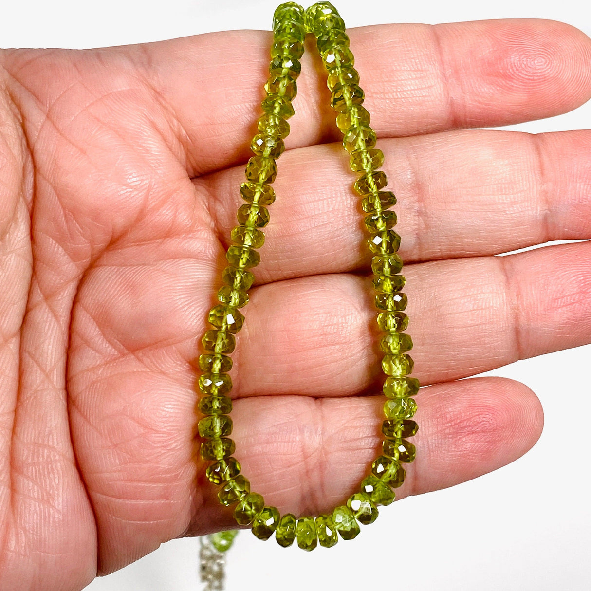 Gemstone Bead Necklace - Peridot - Nature's Magick