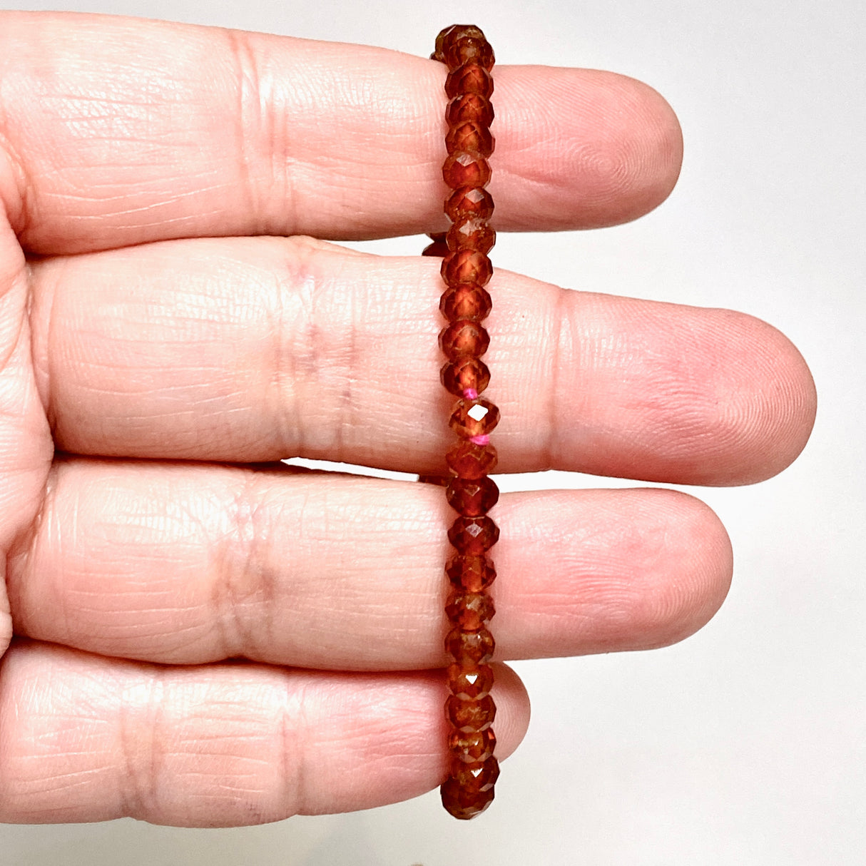 Hessionite Garnet Faceted Bracelet