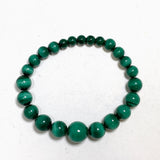 Malachite Graduate Round Beaded Bracelet