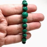 Malachite Graduate Round Beaded Bracelet