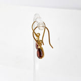 Gemstone Teardrop Faceted 1 micron Gold Plated Claw Set Drop Earrings PEGJ369