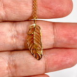Gold Plated Leaf Necklace NK881