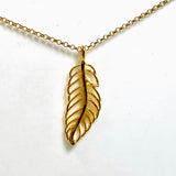 Gold Plated Leaf Necklace NK881
