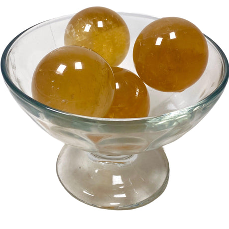 Golden Calcite sphere GCS-01 - Nature's Magick