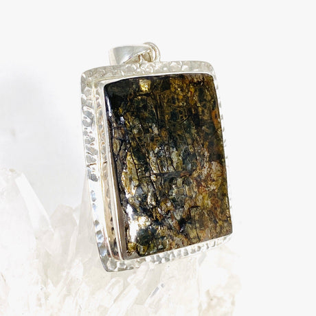 Golden Mica rectangular pendant KPGJ2881 - Nature's Magick