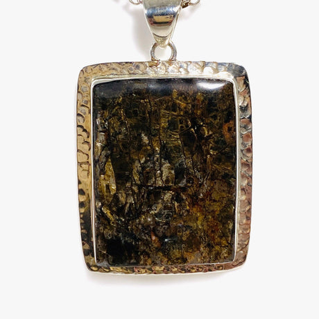 Golden Mica rectangular pendant KPGJ2881 - Nature's Magick